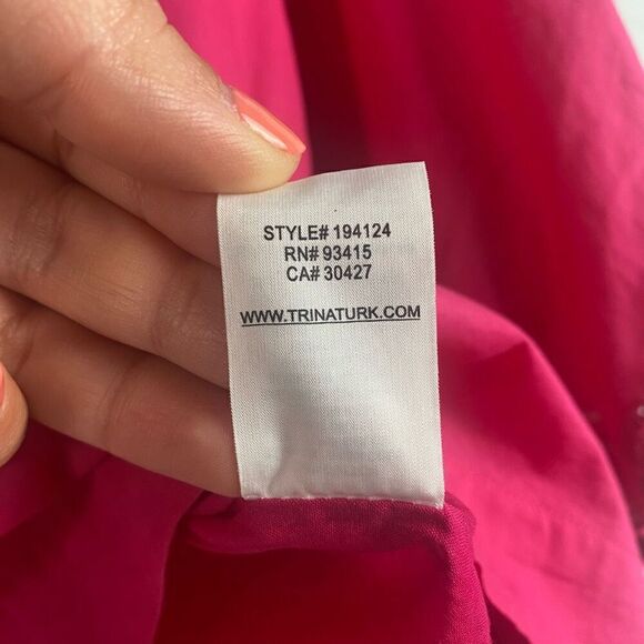 Trina Turk Women's Ojai Lace Embroidery Blouse XS - Picture 10 of 14